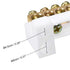 uxcell Terminal Block Connector Bar 10 Positions Single Row High Bridge Design Electric Barrier Bar 2 Pcs...