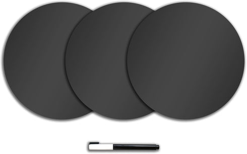 WallPops WPE0974 Charcoal Dry Erase Dot Decals, Grey...