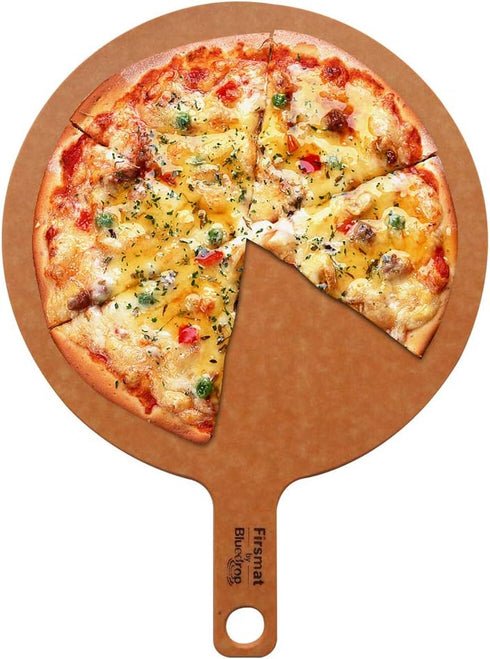 Wood Fiber Pizza Board Serving Cutting Plate for Kitchen Fruits Vegetables Cheese Chopping Board 10 inches Round...