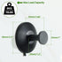 SAYAYO Suction Cup Hooks for Shower, Matte Black Suction Towel Hook for Glass Window, SUS 304 Stainless Steel Bathroom Hooks for Glass Door, Mirro...