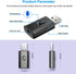 Bluetooth 5.0 Car Adapter, BAVNCO Mini Stereo Transmitter Receiver Wireless 3.5mm Aux Jack Adapter Hands-Free Car Kit Built-in Mic for Car, Home S...