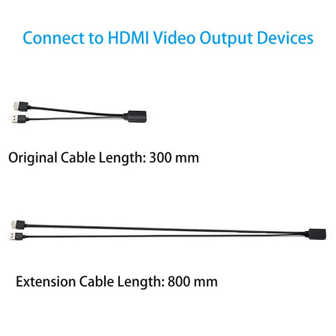 HDMI 800MM Cable/HDMI Extension Cable for GOOVIS G2 Cinema, GOOVIS Pro and GOOVIS G2 VR Headset. High-Speed, Support 3D 4K, Audio sync HDMI Adapte...