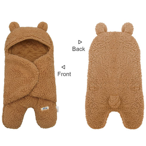 BlueSnail Newborn Receiving Blanket Baby Sleeping Wrap Swaddle(Brown)...