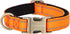 Reflective Dog Collar,Metal Buckle Soft Neoprene Padded Breathable Nylon Pet Collar Adjustable for Small Medium Large Boys Girls Dogs (Orange, Lar...