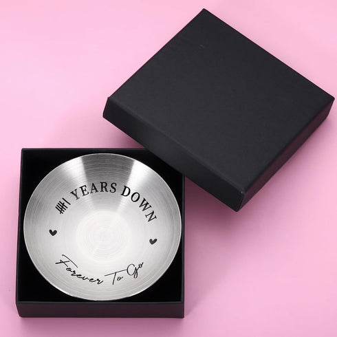 6th Anniversary Iron Gifts for Him Her - Ring Holder 6 Years Anniversary for Husband Wife Anniversary Wedding Gifts for Women Men Couple Gifts, Ch...