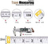 Tape Measure Body Measuring Tape, 120 Inch Soft Fabric Measuring Tape for Sewing Cloth Measurement, Double Scale Tailor Ruler for Weight Loss Medi...
