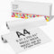 M832 Thermal Paper A4 Thermal Printer Paper 2-Roll, Compatible with M835 M834 AM-X2 Portable Printer, Black on White, Writing Quick-Drying, Therma...
