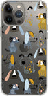 Blingy's for iPhone 13 Pro Case (6.1 inch), Fun Dog Style Cute Animal Pattern Funny Cartoon Design Transparent Soft TPU Protective Clear Case (Car...