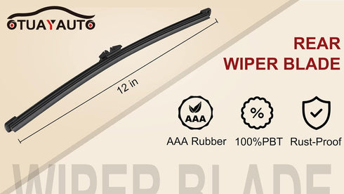 OTUAYAUTO Rear Windshield Wiper Blade - Replacement for 2013-2022 Ford Escape, 2011-2023 Explorer, 2015-2019 Lincoln MKC, Replacement OEM BB5Z1752...