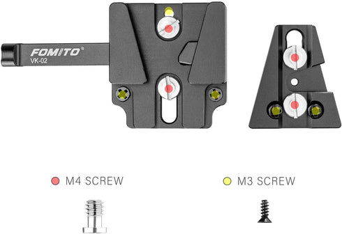 Fomito V-Mount V-Lock Base Station Quick Release Plate VK-02...