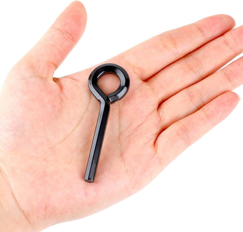 5 Pack Allen Wrench Door Key with Full Loop, 7/32-inch Black Hex Key Dogging Key for Push Bar Panic Exit Device, Standard Metal Allen Key Sets...