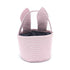 Easter Baskets Seersucker Easter Bunny Bag Bucket for Easter Egg Hunt Bunny Ears Design (Pink)...