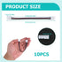 LED Light Strip Connectors 4-Pin 10mm Wide, 10-Pack Led Strip Connectors 4 pin Led Connectors for Kitchen Cabinet Bedroom DIY LED Strip Project So...