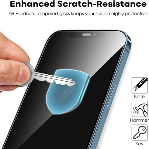 JETech Full Coverage Screen Protector for iPhone 12 Pro Max 6.7-Inch, Tempered Glass Film with Easy Installation Tool, Case-Friendly, HD Clear, 3-...
