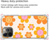 Indie Smile Face Flower Daisy Power Phone Case Compatible with iPhone 14 Pro Max, Hippie Retro 90s Orange Aesthetic Case for iPhone 14 Pro Max, Un...