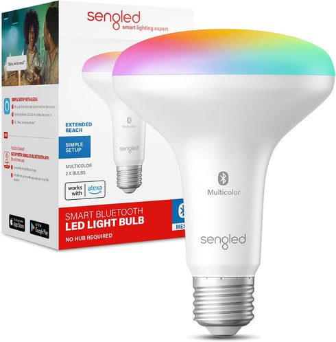 Sengled Alexa Light Bulb, BR30, S1 Auto Pairing with Alexa Devices, Smart Flood Light Bulb that Work with Alexa, Multicolor Dimmable, E26,RGBW Lig...