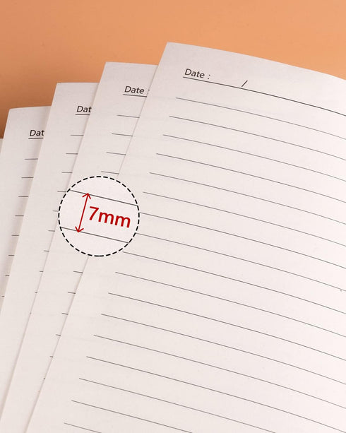 Gwybkq A5 Kraft Composition Notebooks College Ruled Bulk 8Pcs(5.5x8.3),Kraft Cover, Notebooks for High School, College, Office, Home, 60 Pages/30 ...