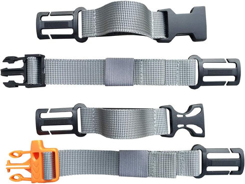 2 Packs Backpack Chest Strap- Nylon -Suitable for Webbing on The Backpack up to 25MM(Grey)...