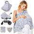 Baby Nursing Cover & Poncho - Multi-Use Privacy Cover for Baby Car Seat, Shopping Cart, Stroller...