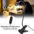 LED Clip On Reading Light, Book Light, Bed Lamp, Sample Style USB LED Table Light Mini Desk Night Lamp with Clip for Home Study Reading (Warm-Blac...