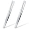 2 Pieces Flat Tip Tweezer Blunt Tip Tweezers Feeding Tongs Stainless Steel Lab Forceps with Straight Flat Tips Scientific Forceps Lab Tweezers for...