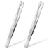 2 Pieces Flat Tip Tweezer Blunt Tip Tweezers Feeding Tongs Stainless Steel Lab Forceps with Straight Flat Tips Scientific Forceps Lab Tweezers for...
