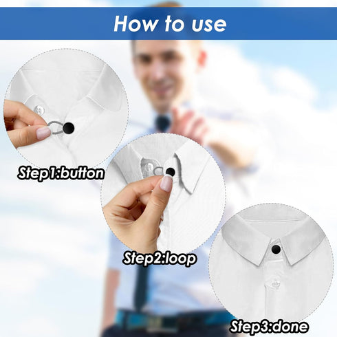 18PCS Collar Extenders Shirt Collar Extenders Pants Button Extender Extender Button Set Collar Button Extender for Mens Dress Shirts Suits Trouser...