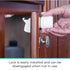 Toddleroo by North States Magnetic Safety Lock | Keep danger safely locked away with 4 cabinet or drawer locks & 1 key | Easy install (4-Pack, Whi...