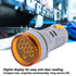 YWBL-WH DC Voltage Display Digital LED Display Voltmeter 6-100V Voltage Meter Monitor Round Lamp Tester Indicator Light Panel...