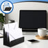 Black Desktop Mail Organizer Acrylic File Holder Acrylic File Organizer Multifunction Office File Sorter for Easy Access Office Home Letter Docume...