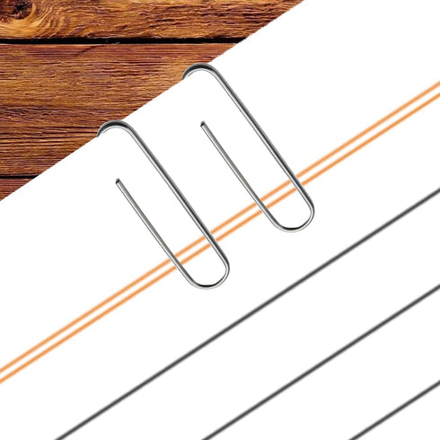 Smooth Paper Clips, 650 medium size Paper clips, school office supplies, 33mm x 8mm (1.3"x0.3") Silver Nickel Plated Paperclips for Office School ...