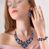 Flyonce Rhinestone Crystal Bridal Jewelry Set for Women, Wedding Party Necklace Earrings Bracelet...