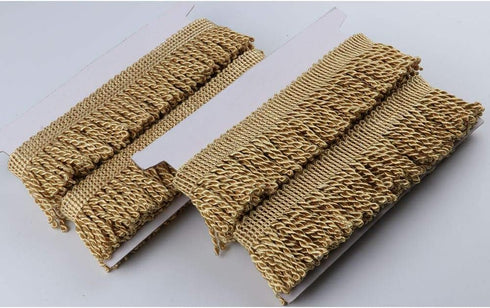 HEARTWISH Curtain Fringes Bullion Fringe Trim 2.5Inch Wide 5 Yards Long,Fabric Trims and Embellishments Curtain Weights Fringes for Sewing DIY Dec...