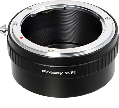 Fotasy Manual F Mount Lens to E-Mount Adapter, Nikkor F E Mount Adapter, Compatible with Sony a7 a7R a7s II III IV a9 a7c Alpha 1 a6600 a6500 a640...