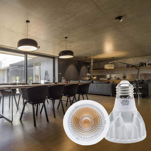 PAR20 12W Narrow Flood Light Bulb E26 Dimmable LED Bulb Spotlight Beam Angle 24 Degree 100W Halogen Warm White 3000K 2-Pack...