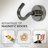 Neosmuk Magnetic Hooks, 27 lb+ Heavy Duty Earth Magnets with Hook for Refrigerator, Extra Strong Cruise Hook for Hanging, Magnetic Hanger for Cabi...