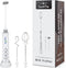 MF09 3 in 1 Rechargeable Milk Frother Handheld Foam Maker with Charging Stand & 3 Stainless Steel Whisks (White without Case)...
