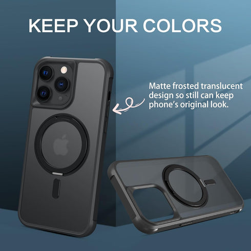 BENTOBEN Magnetic iPhone 12 Pro Max Case, Phone Case iPhone 12 Pro Max with Magsafe Invisible Stand Kickstand Ring Holder Slim Thin Soft Shockproo...
