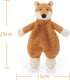 Apricot Lamb Stuffed Animals Security Blanket Yellow Fox Infant Nursery Character Blanket Luxury Snuggler Plush(Yellow Fox, 10 Inches)...