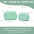 Eslcorri Small Makeup Bag Set of 2, Travel Cosmetic Bag Toiletry Purse for Women, Cute Zipper Pouch Skincare Storage Make Up Organizer Roomy Penci...