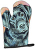 Caroline's Treasures 7177OVMT Black Labrador Oven Mitt Heat Resistant Thick Oven Mitt for Hot Pans and Oven, Kitchen Mitt Protect Hands, Cooking B...