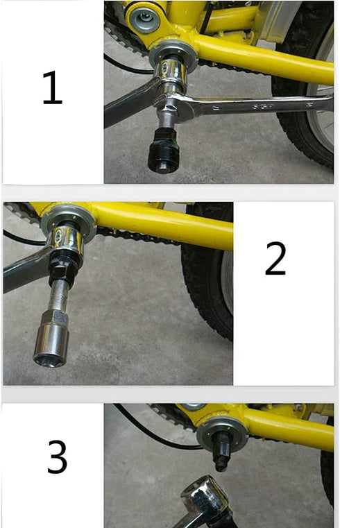 Bike Removal Tool, Professional Bicycle Crank set Crank Wheel Extractor Puller for Mountain Bicycle?Carbon Steel Gear Puller Remover...