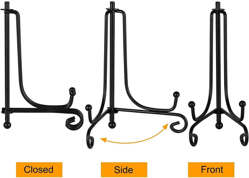 5 Pack Improved Anti-Slip 6 Inch Plate Holder Display Stand, Displays Picture Frames, Decorative Plates, Tablets and Art (6-inch)...