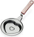 YIKANGHENG Mini Frying Pan, 4.8 Inch Heart Shape Iron Egg and Omelet Pan with Nonstick Coating for Kitchen and Outdoor of Fried Eggs, Cakes and Br...