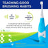 BabySonic Infant and Toddler Electric Toothbrush for Ages 0-3 Years - Safe and Sensitive Brush Heads, Sucker Base, Timer, Waterproof...