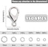 All Size Open Jump Ring and Lobster Clasps Kit for Jewelry Repair Tools Jewelry Making Accessories for Necklace Bracelets Earring Jewelry Making R...