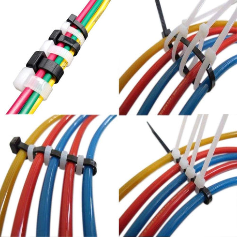 Superun Zip Tie Kit - 400 Pack Zip Ties Assorted Sizes 4 Inch, 6 Inch, 8 Inch Mix Pack in Black & White Wire Ties assortment…...