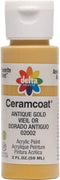 Delta Creative Ceramcoat Acrylic Paint in Assorted Colors (2 oz), 2002, Antique Gold...