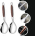 2pcs Stainless Steel Rice Spoon Rice Cooker Dishes Condiment Spoon Soup Rice Ladle Spoon Rice Serving Spoon Rice Scooper Asian Spoons Kitchen Scoo...