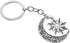 PHAETON 20PCS Moon and Sun keychain Moon keychain Sun Jewelry Pendant Moon and Sun keyring for Lover Gift...